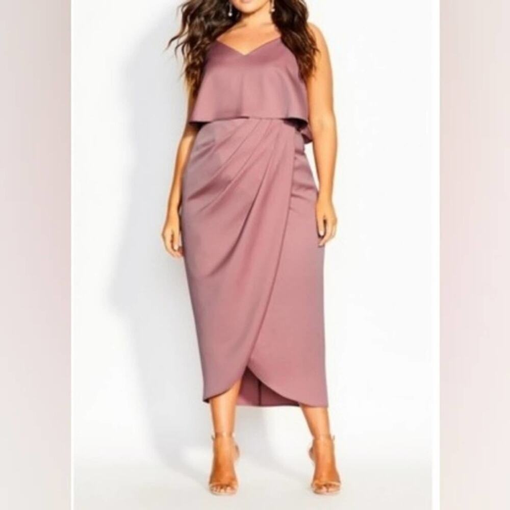 City Chic Baby Frill Dress in Baby Blush plus size‎ 20 new!!!